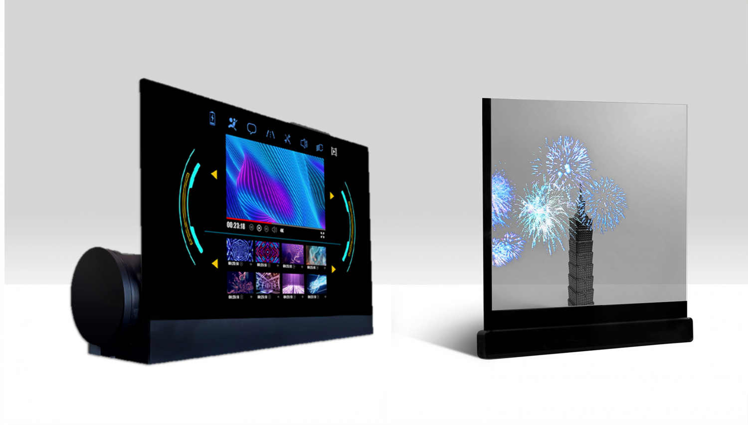 可卷式、折迭性、高透明